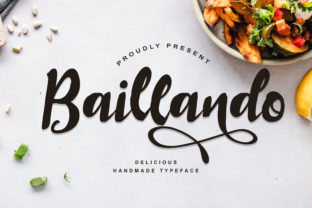 Baillando Font: A Handwritten Typeface for Strong Branding