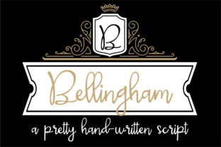 Bellingham Font: A Handwritten Typeface for Editorial Design