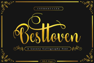 Besttoven Font: A Luxurious Script for Creative Makers