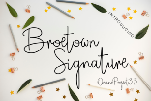Broetown Signature: A Modern Script Font for Real-World Branding