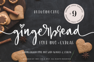 Gingerbread Duo: A Bouncy Font That Elevates Digital Design