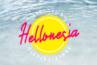 Hellonesia Font: A Handwritten Typeface for Crafty Creations
