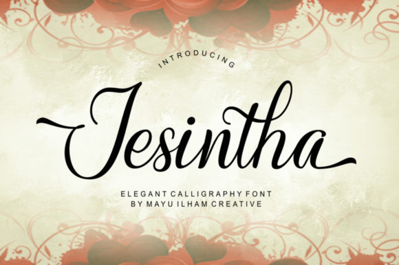 Jesintha: A Luxurious Script Font for Creative Makers