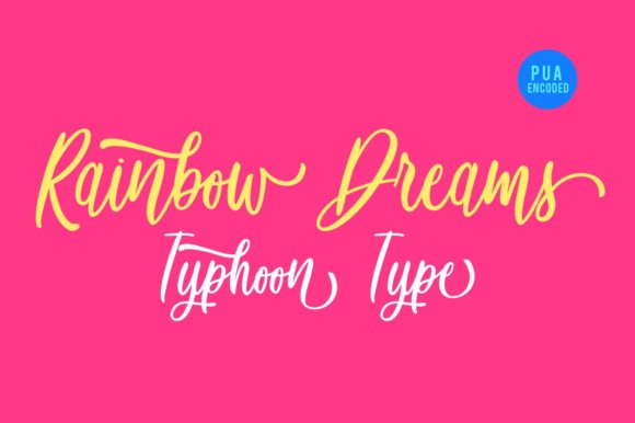 Rainbow Dreams: A Playful Typeface for Editorial Design