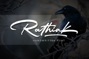 Rathiak Font: A Handwritten Typeface for Editorial Elegance
