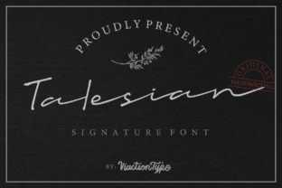 Talesian: A Handwritten Font for Editorial Elegance