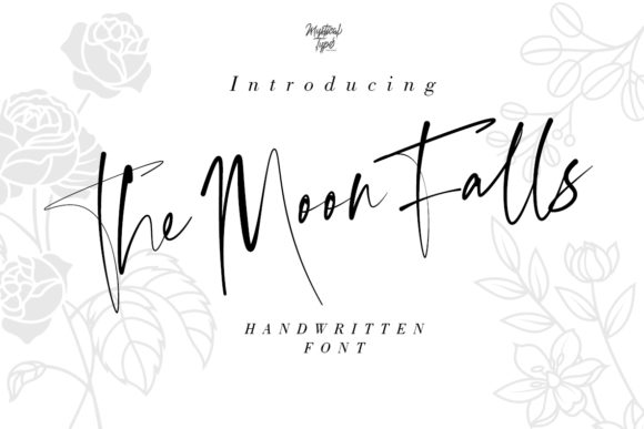The Moon Falls: A Handwritten Typeface for Editorial Elegance